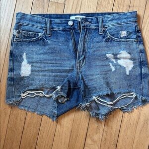 BDG Vintage Blue Distressed Jean Shorts